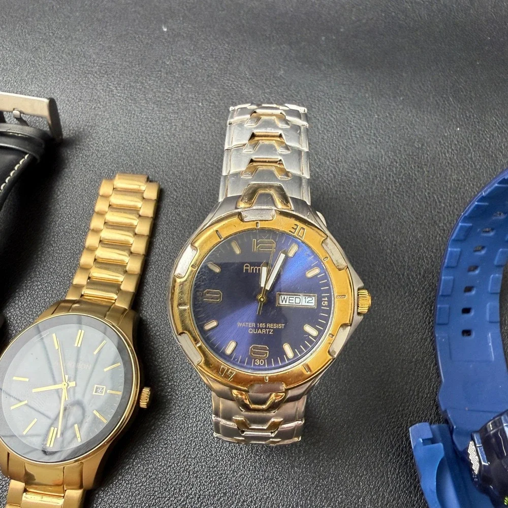 Set of 5 Armitron Men's Analog & Digital Watches‎ BROKEN FOR PARTS 20/5489SV 20